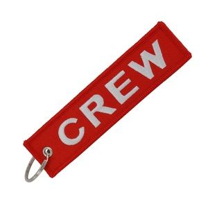 Aviator Red Crew Keychain Luggage Tag